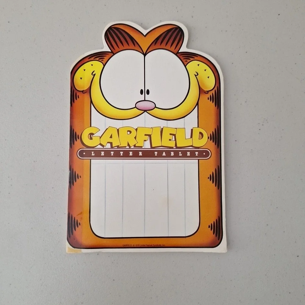 Vintage 1978 Mead GARFIELD & ODIE Letter Tablet Paper Writing Notepad, Set of 4